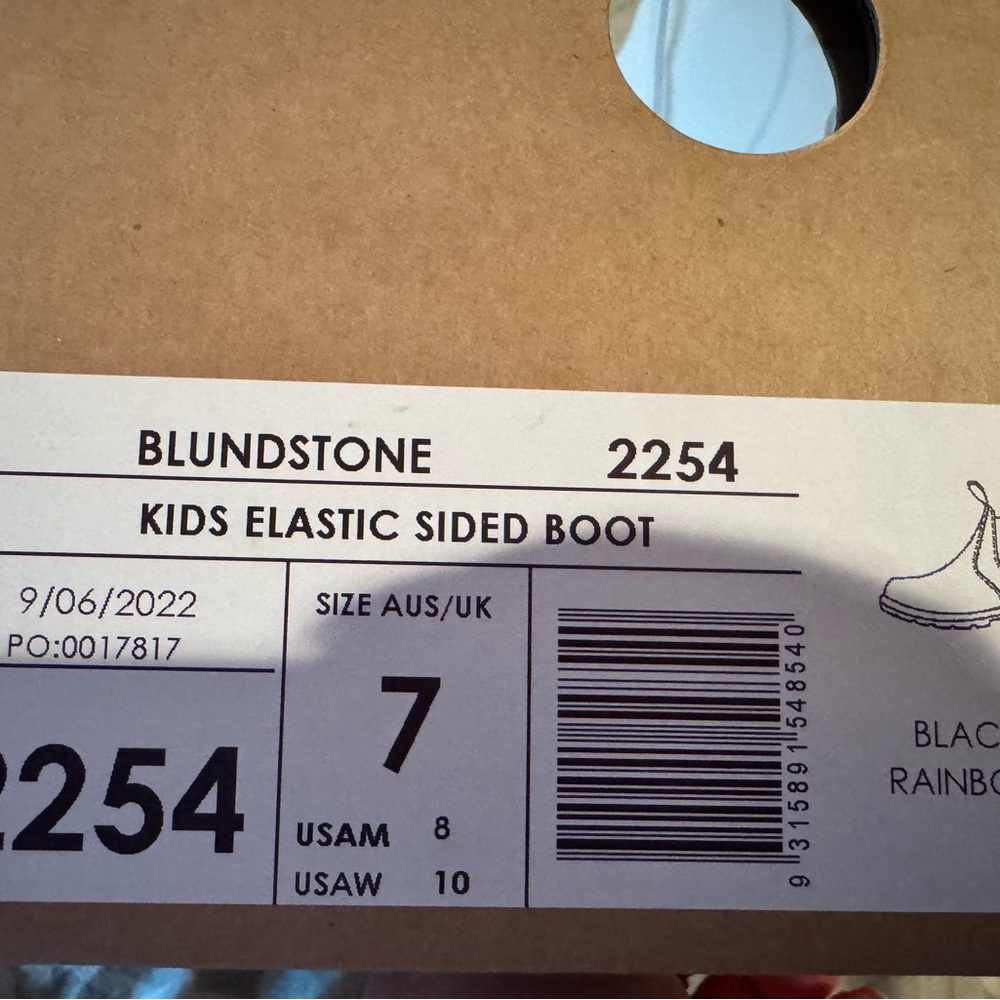 Blundstone Kids Elastic Sided Boot Black